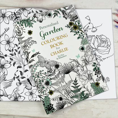 Personalised Gardening Colouring Book - Personalise It!