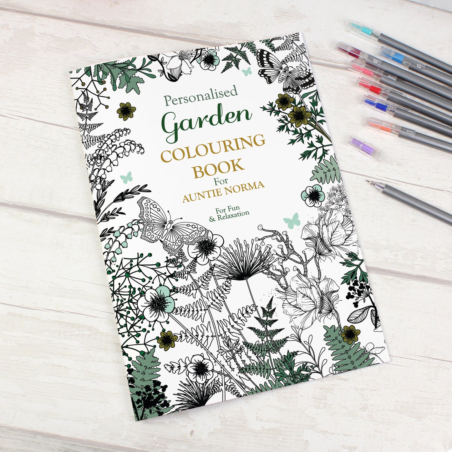 Personalised Gardening Colouring Book - Personalise It!