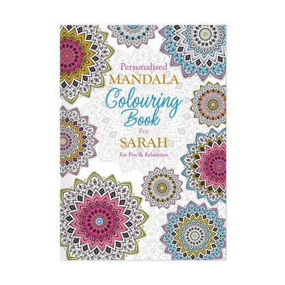 Personalised Mandala Colouring Book - Personalise It!