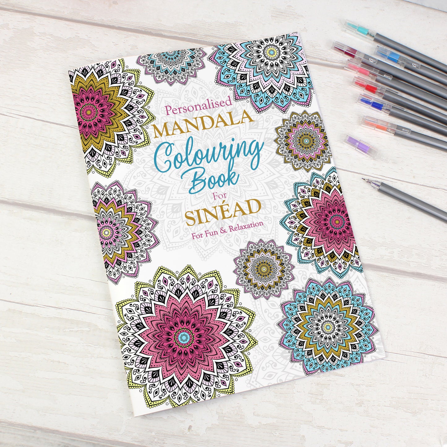 Personalised Mandala Colouring Book - Personalise It!