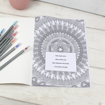 Personalised Mandala Colouring Book - Personalise It!