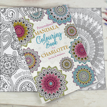 Personalised Mandala Colouring Book - Personalise It!
