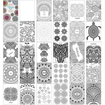 Personalised Mandala Colouring Book - Personalise It!
