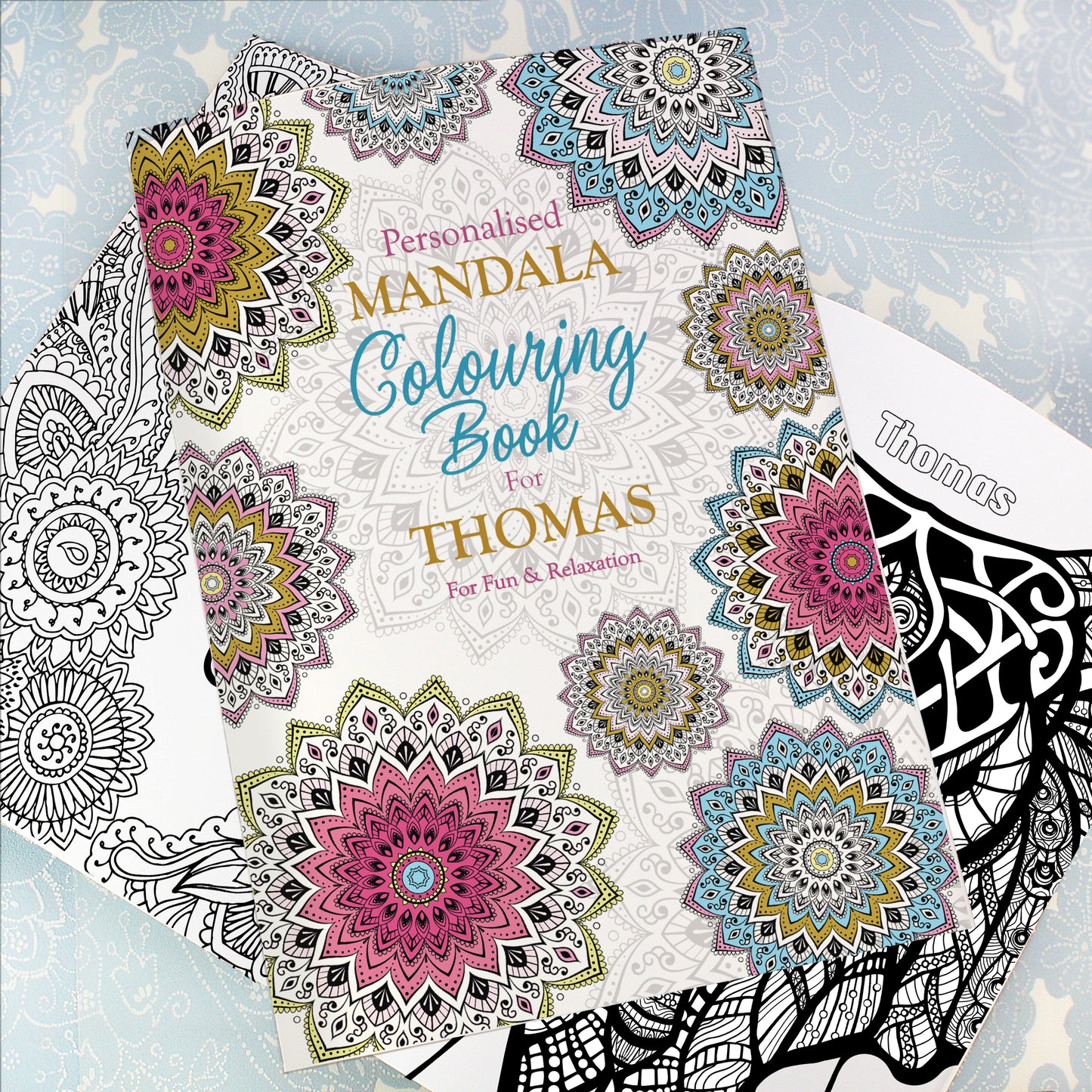 Personalised Mandala Colouring Book - Personalise It!