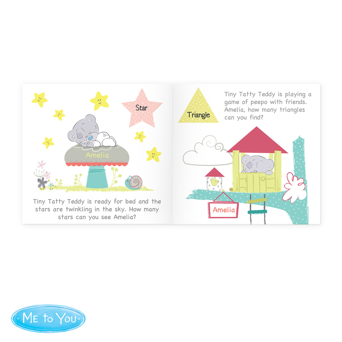 Personalised Tiny Tatty Teddy Learning Adventure Book - Personalise It!