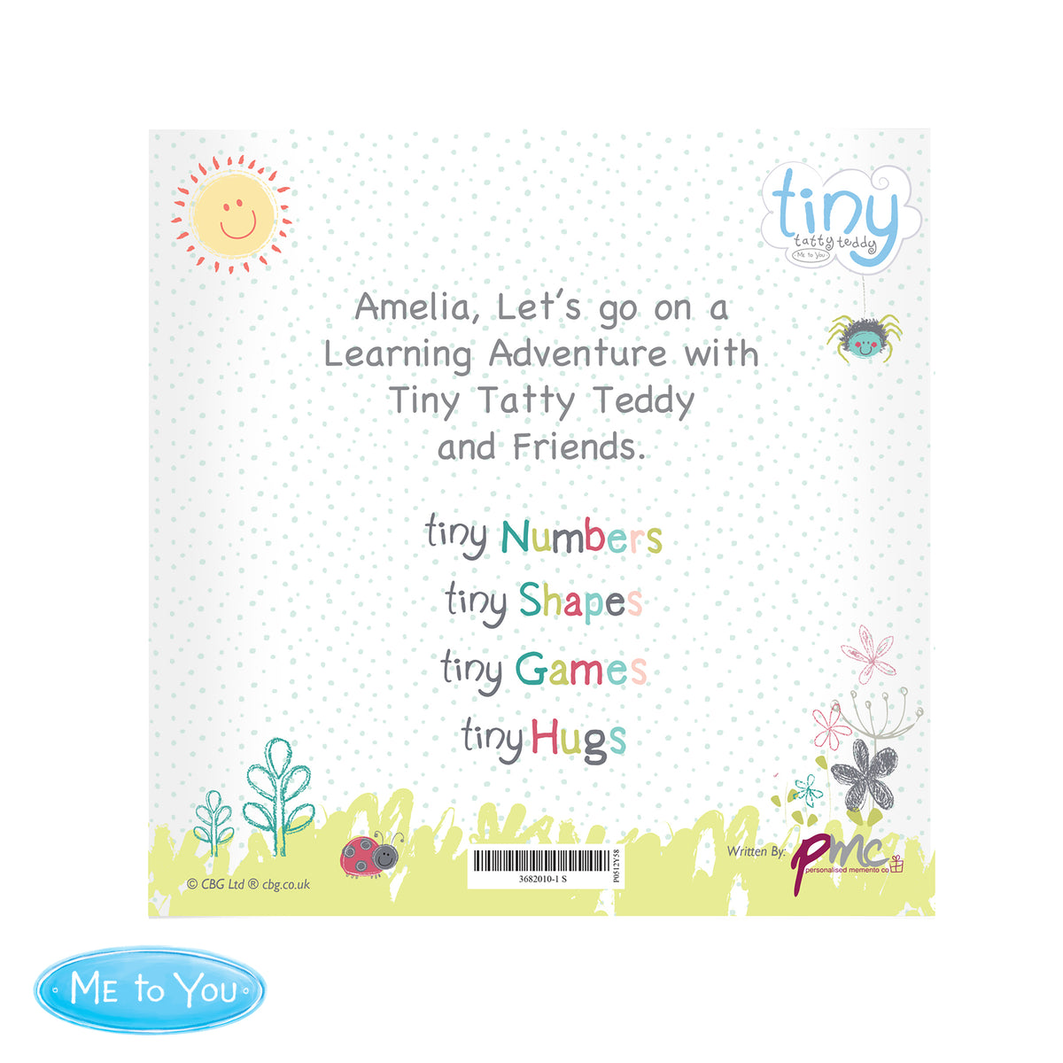 Personalised Tiny Tatty Teddy Learning Adventure Book - Personalise It!