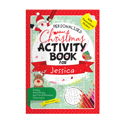 Personalised Christmas Activity Book with Stickers - Personalise It!