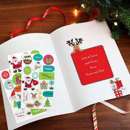 Personalised Christmas Activity Book with Stickers - Personalise It!