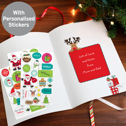 Personalised Christmas Activity Book with Stickers - Personalise It!
