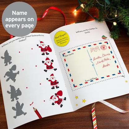 Personalised Christmas Activity Book with Stickers - Personalise It!