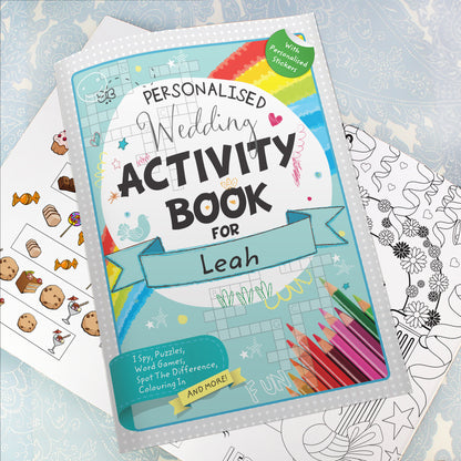 Personalised Wedding Activity Book with Stickers - Personalise It!
