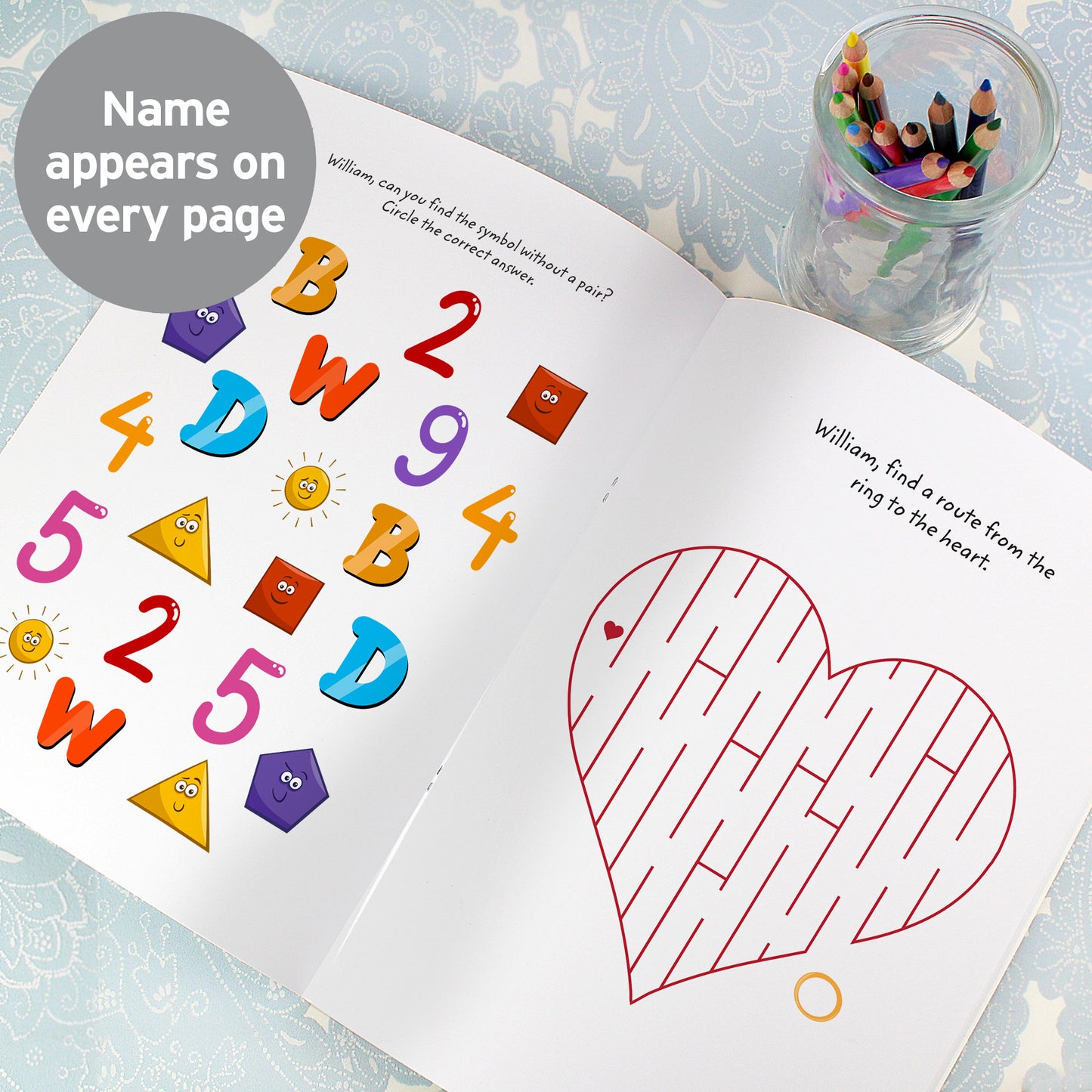 Personalised Wedding Activity Book with Stickers - Personalise It!