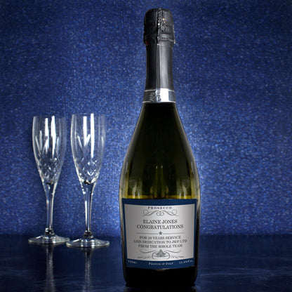 Personalised Any Message Bottle of Prosecco - Personalise It!