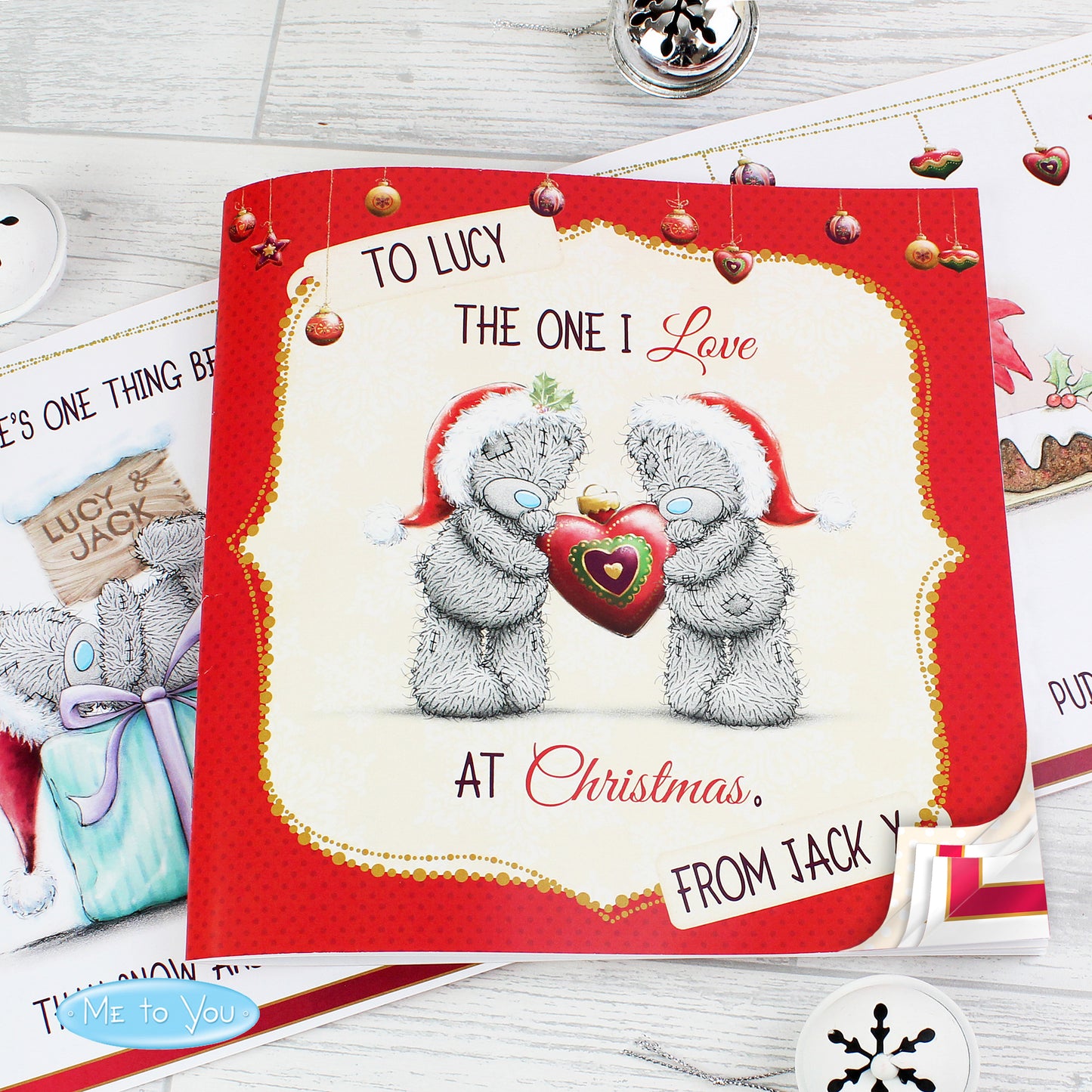 Personalised Me to You The One I Love at Christmas Poem Book - Personalise It!