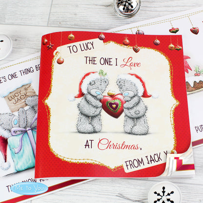Personalised Me to You The One I Love at Christmas Poem Book - Personalise It!