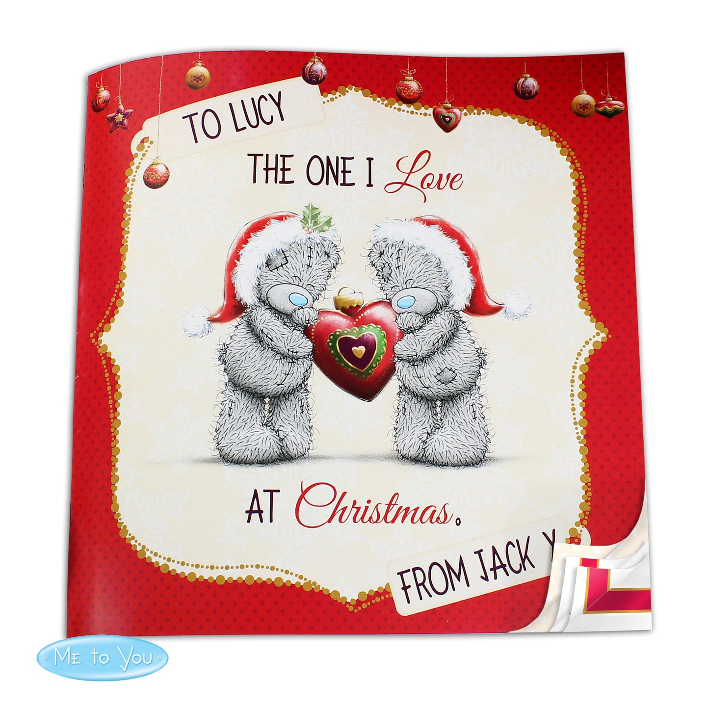 Personalised Me to You The One I Love at Christmas Poem Book - Personalise It!