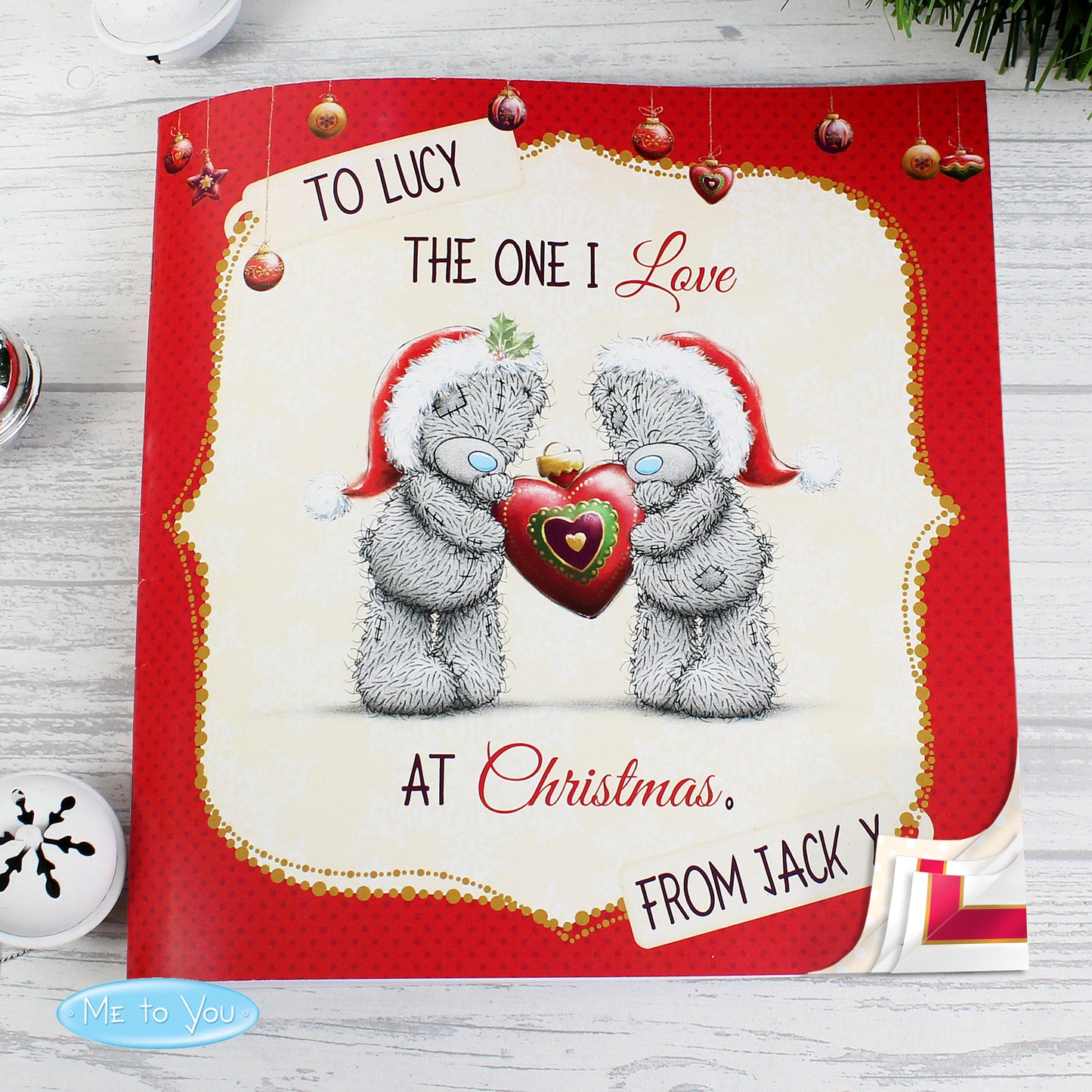 Personalised Me to You The One I Love at Christmas Poem Book - Personalise It!
