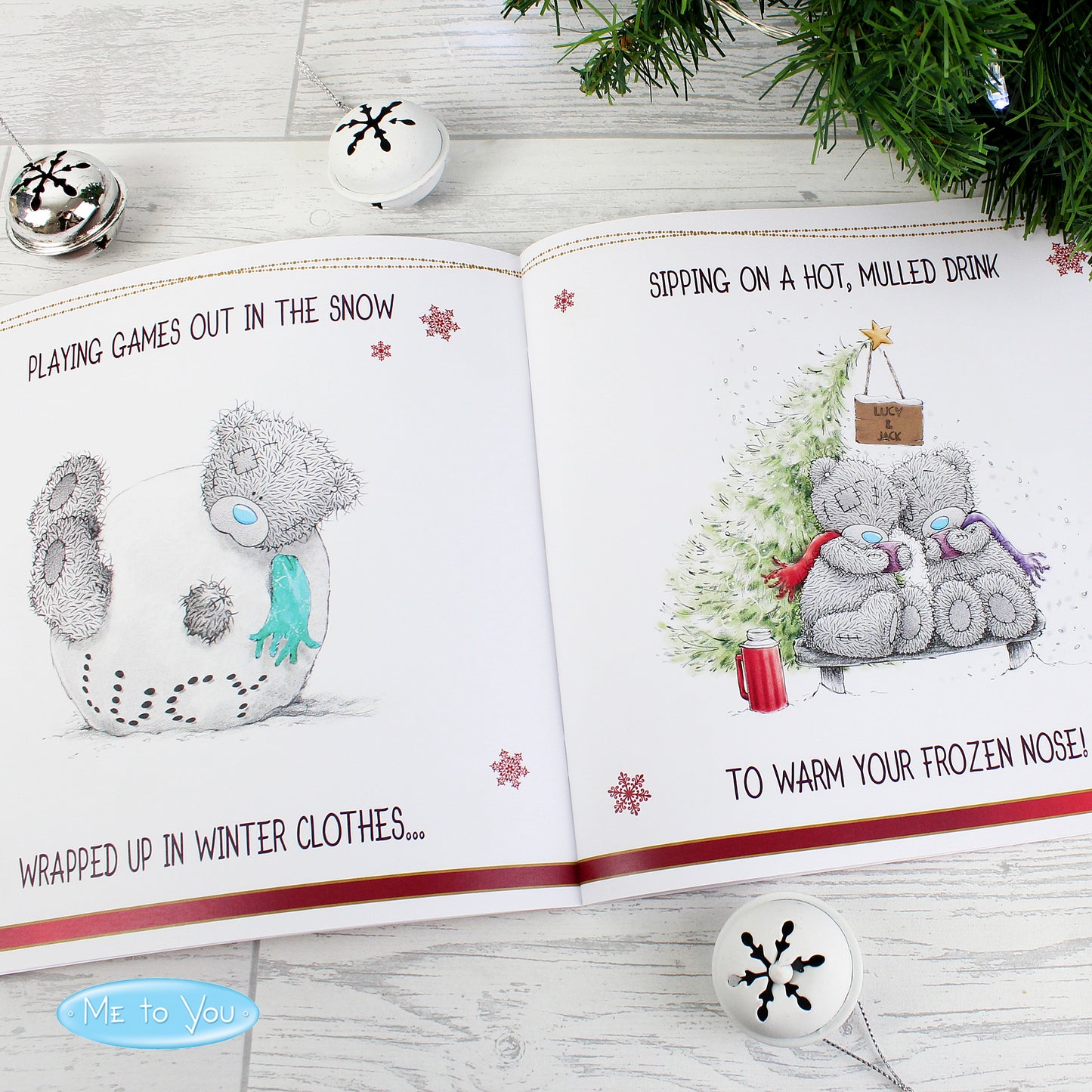 Personalised Me to You The One I Love at Christmas Poem Book - Personalise It!
