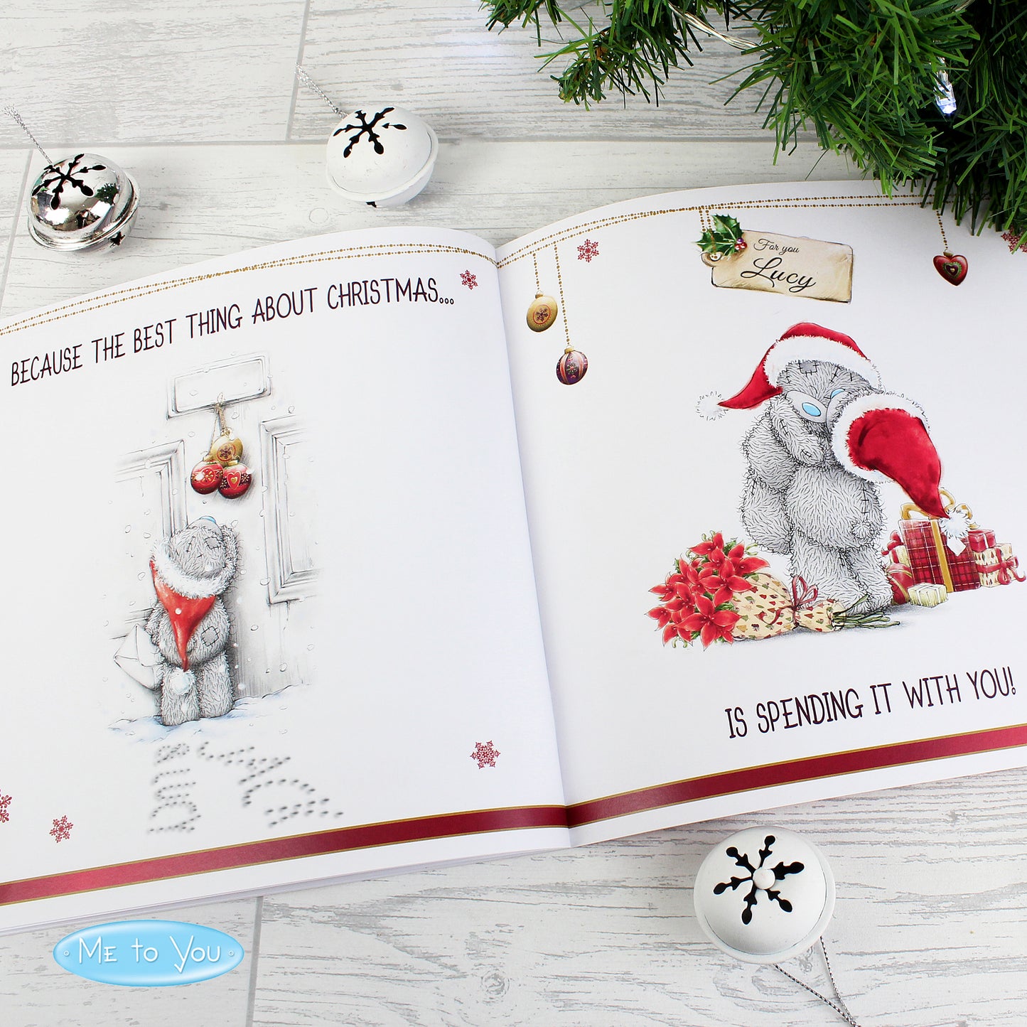 Personalised Me to You The One I Love at Christmas Poem Book - Personalise It!