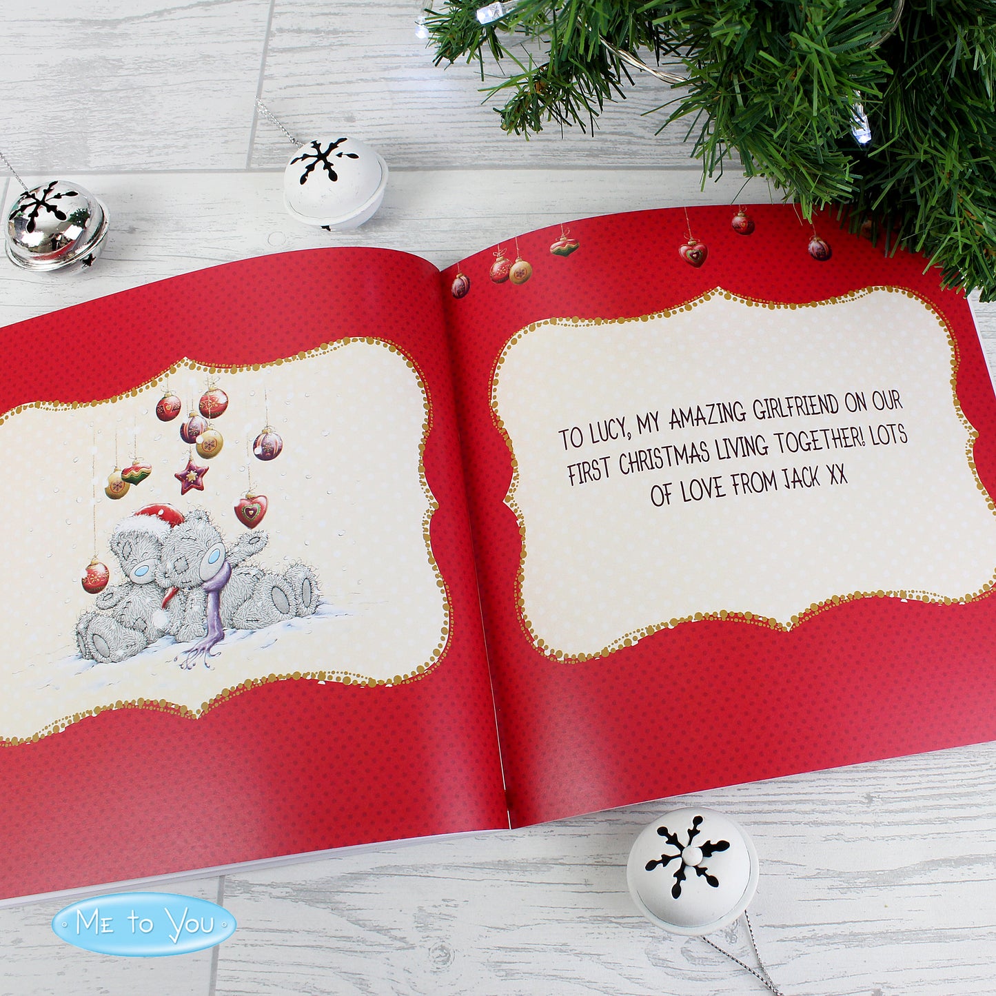 Personalised Me to You The One I Love at Christmas Poem Book - Personalise It!