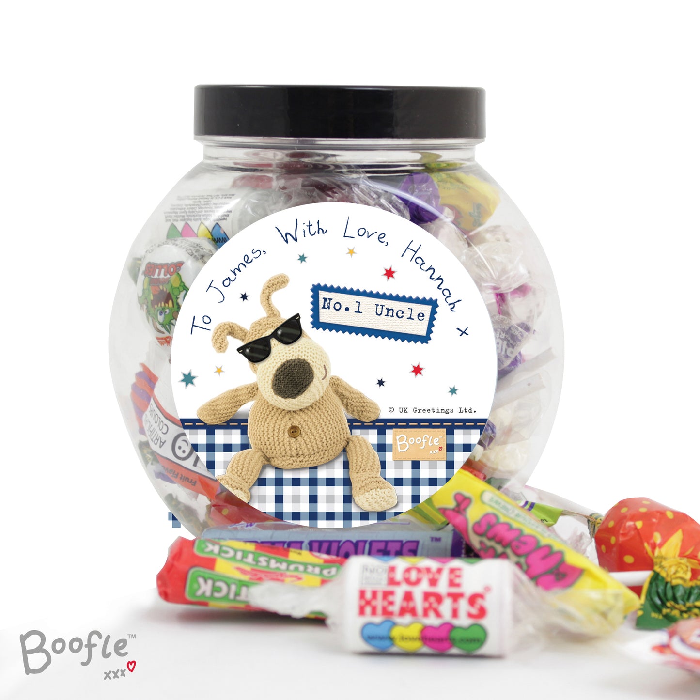Personalised Boofle Stars Sweet Jar - Personalise It!