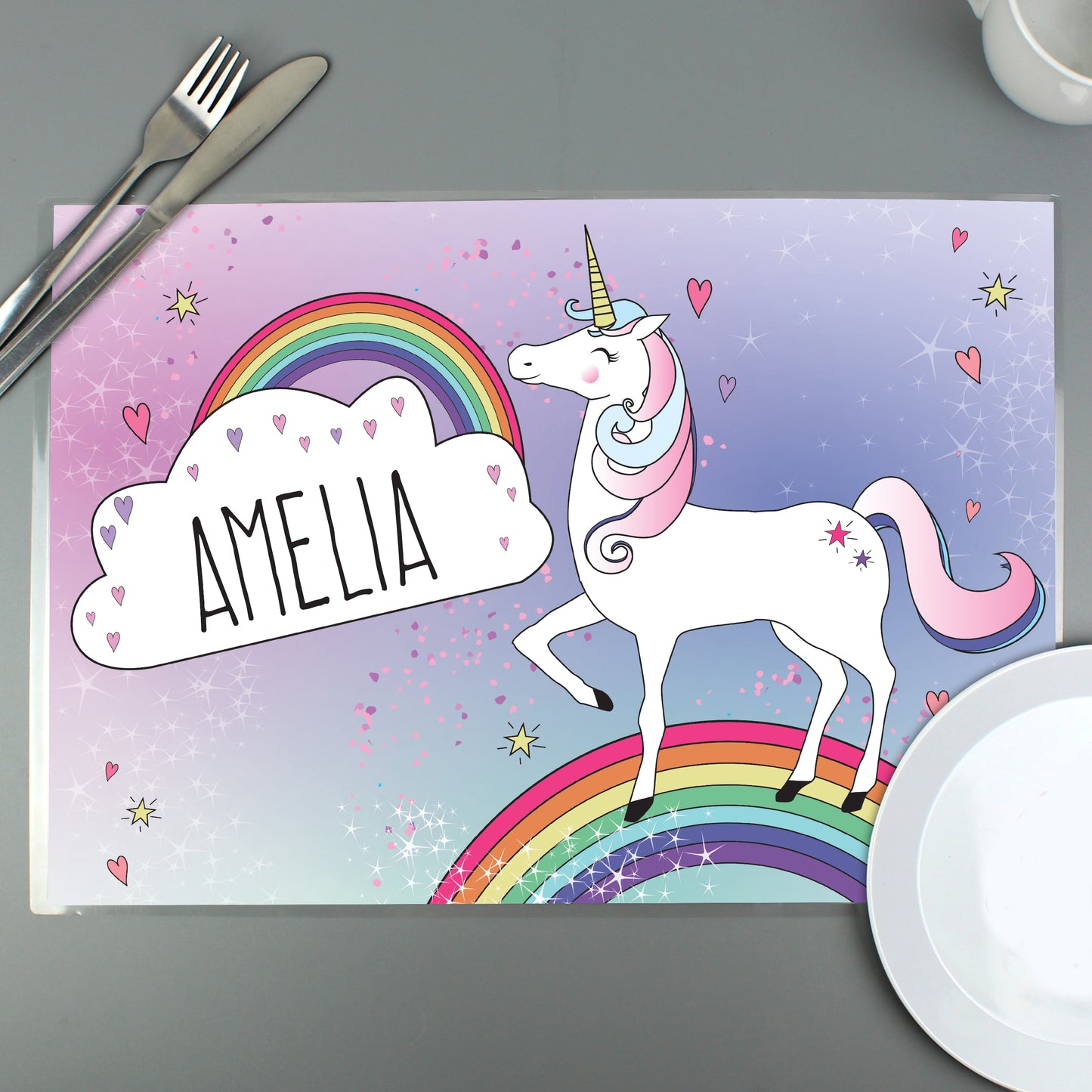 Personalised Unicorn Placemat - Personalise It!