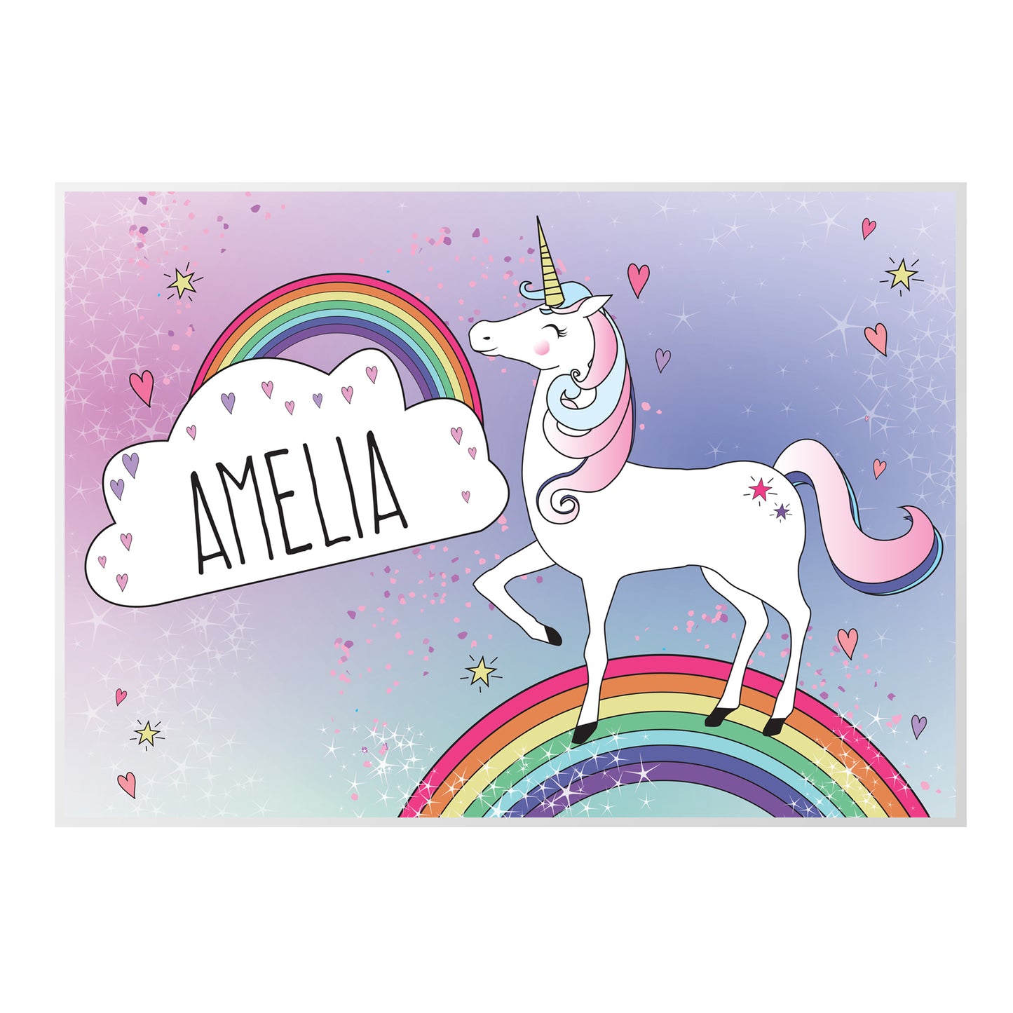 Personalised Unicorn Placemat - Personalise It!