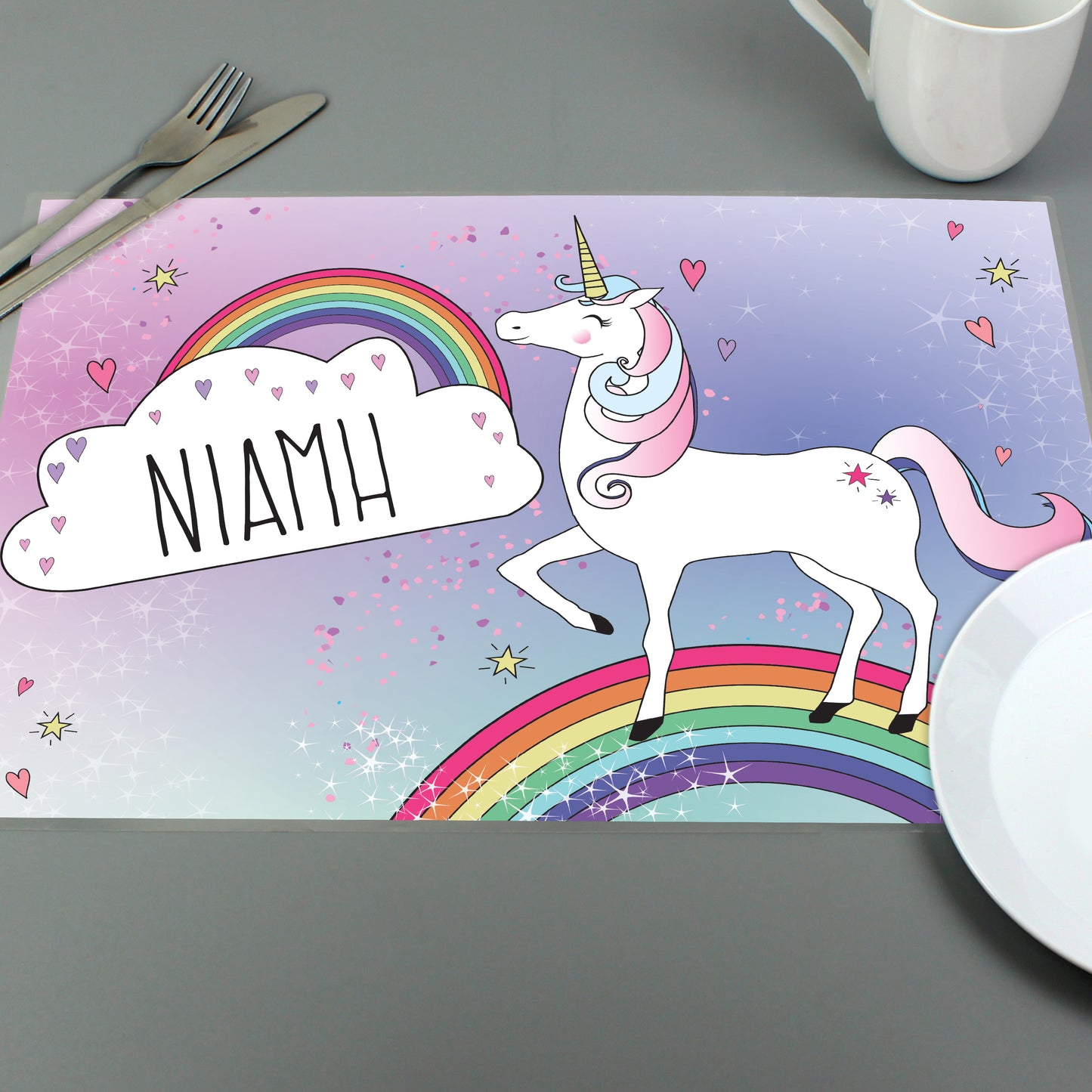 Personalised Unicorn Placemat - Personalise It!