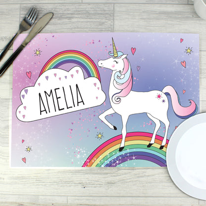 Personalised Unicorn Placemat - Personalise It!
