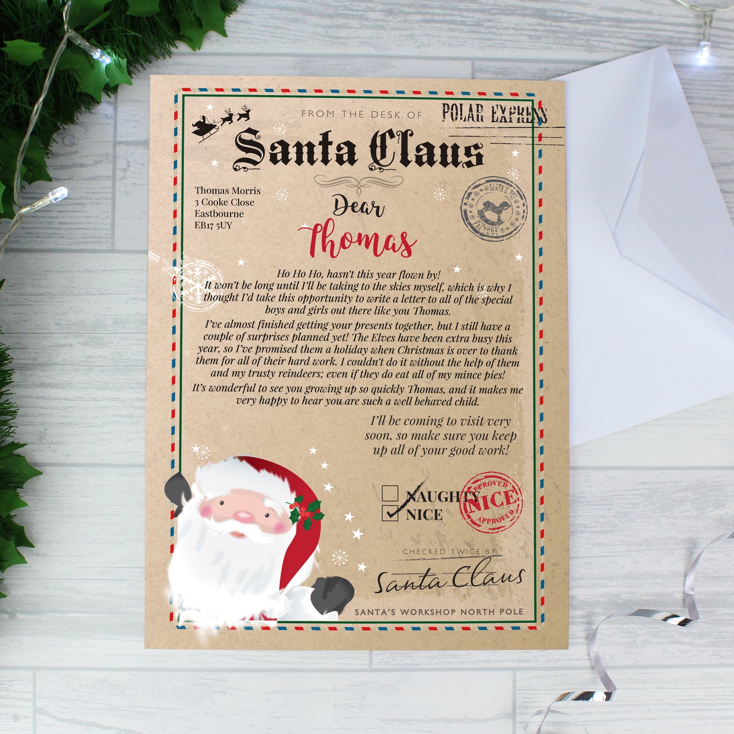 Personalised Santa Claus Letter - Personalise It!