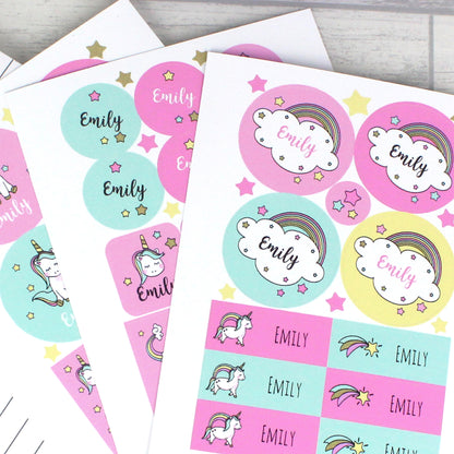 Personalised Baby Unicorn Sticker Set - Personalise It!