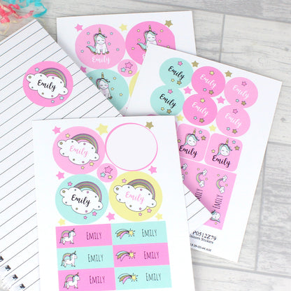 Personalised Baby Unicorn Sticker Set - Personalise It!