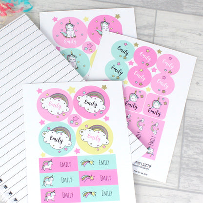 Personalised Baby Unicorn Sticker Set - Personalise It!
