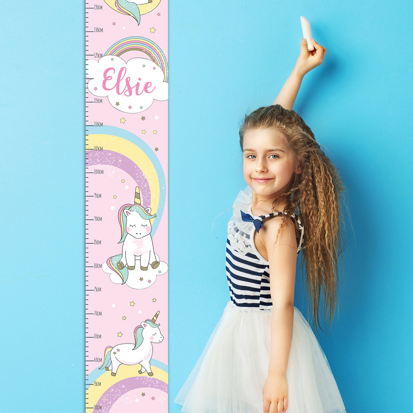 Personalised Baby Unicorn Height Chart - Personalise It!