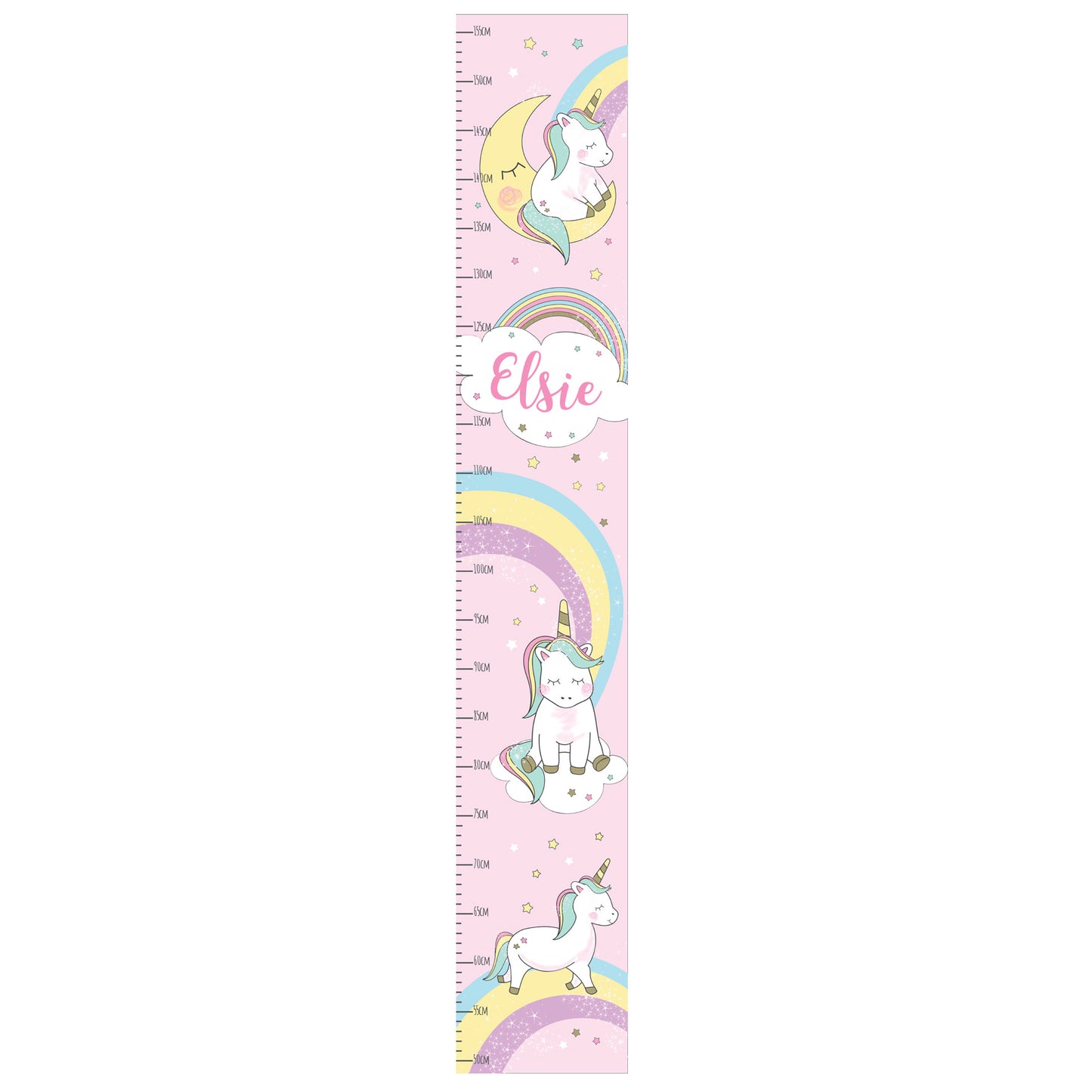 Personalised Baby Unicorn Height Chart - Personalise It!
