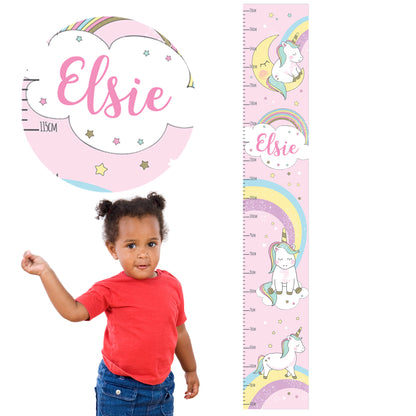 Personalised Baby Unicorn Height Chart - Personalise It!
