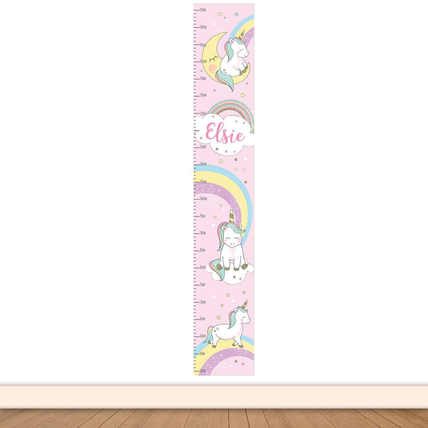 Personalised Baby Unicorn Height Chart - Personalise It!
