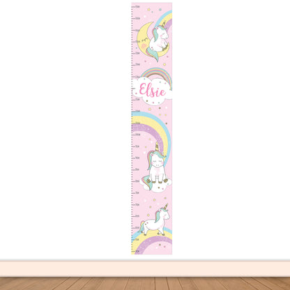 Personalised Baby Unicorn Height Chart - Personalise It!