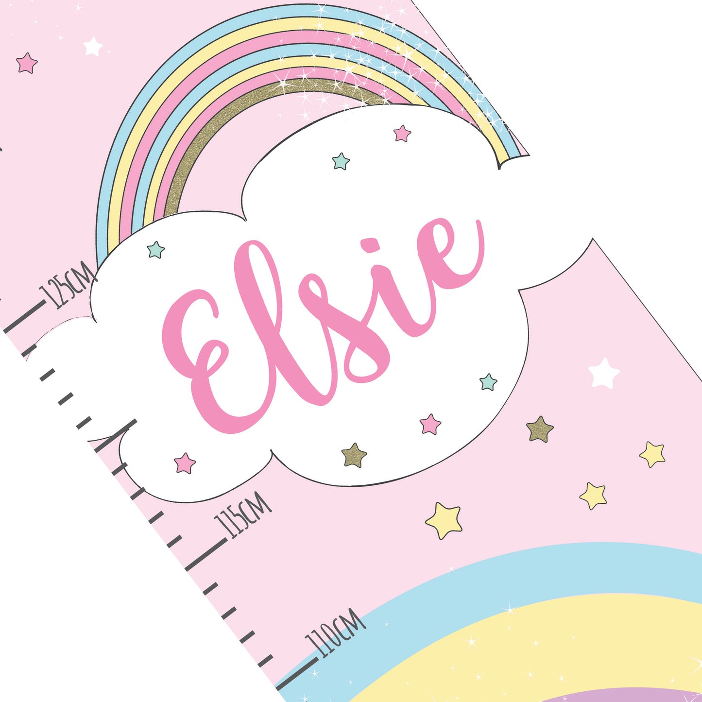 Personalised Baby Unicorn Height Chart - Personalise It!