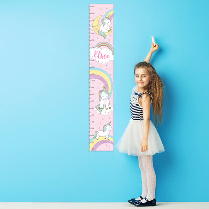 Personalised Baby Unicorn Height Chart - Personalise It!