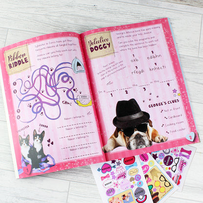 Personalised Rachael Hale Adorable Animals Activity Book With Stickers - Personalise It!