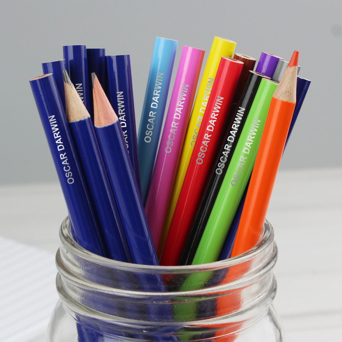 Personalised Pack of 20 HB Pencils & Colouring Pencils - Personalise It!