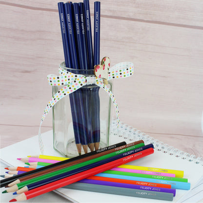 Personalised Pack of 20 HB Pencils & Colouring Pencils - Personalise It!