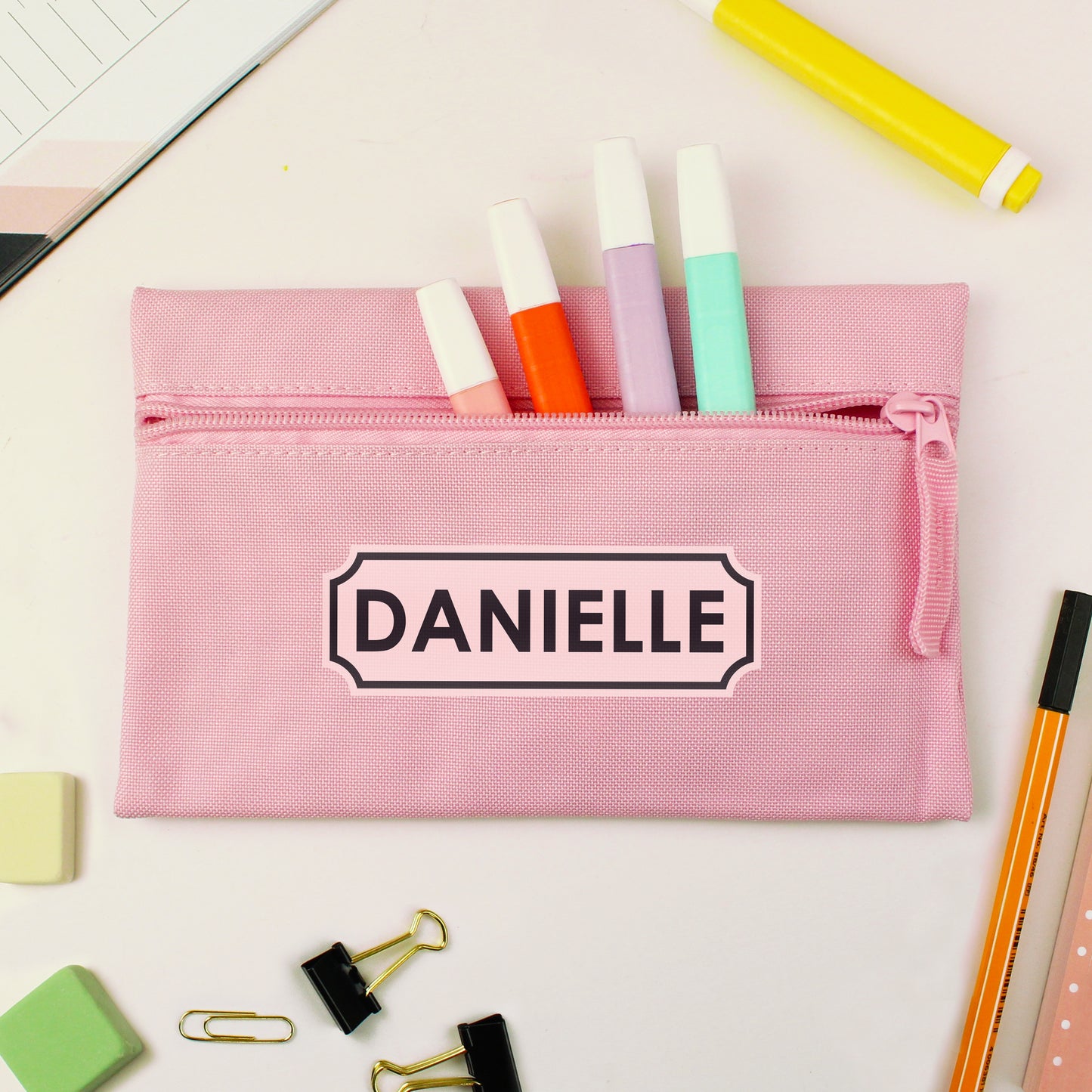 Personalised Pink Pencil Case - Personalise It!