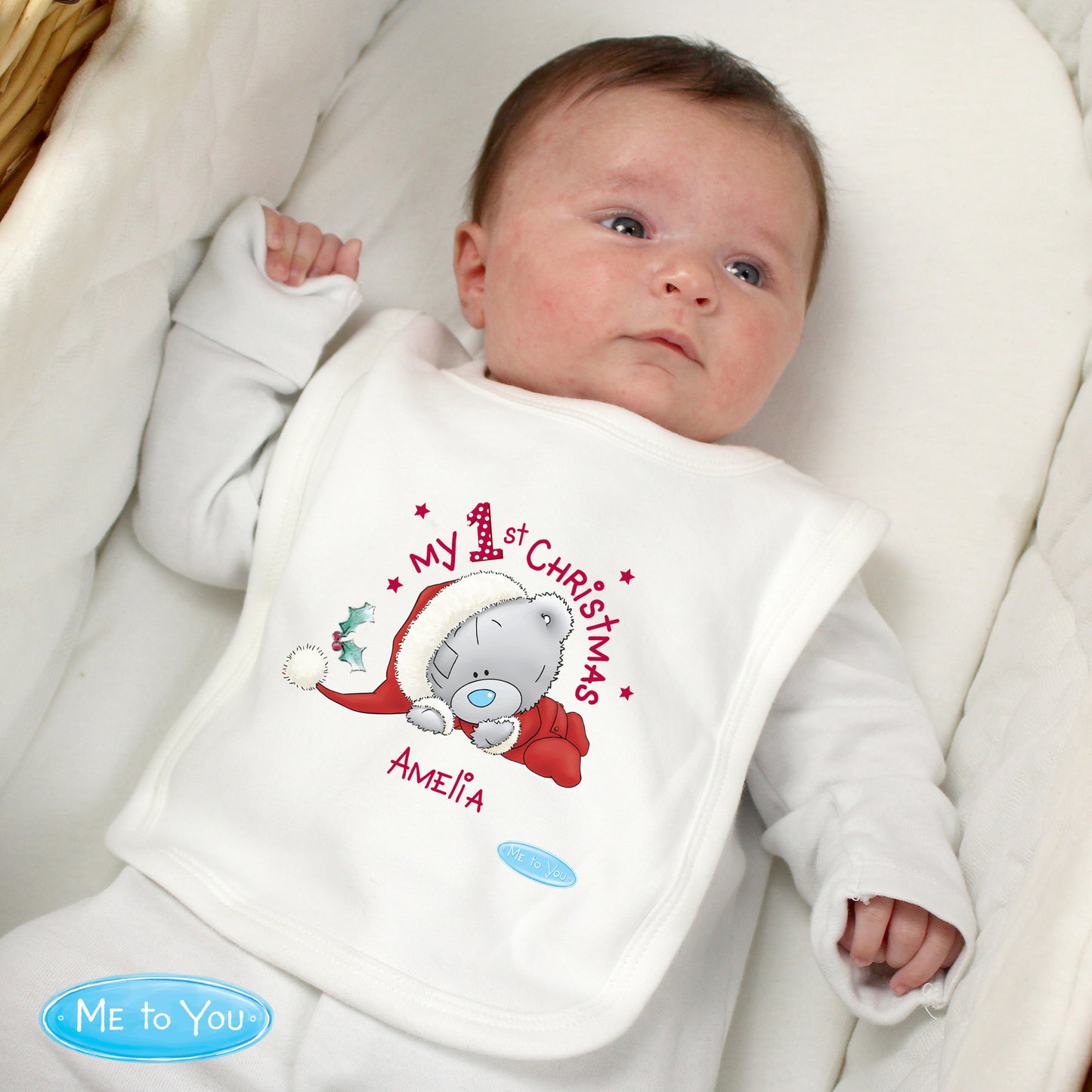 Personalised Me To You My 1st Christmas Bib - Personalise It!