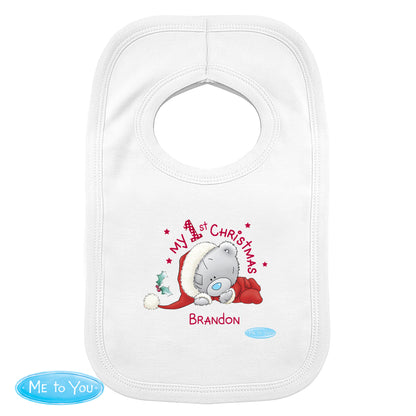 Personalised Me To You My 1st Christmas Bib - Personalise It!