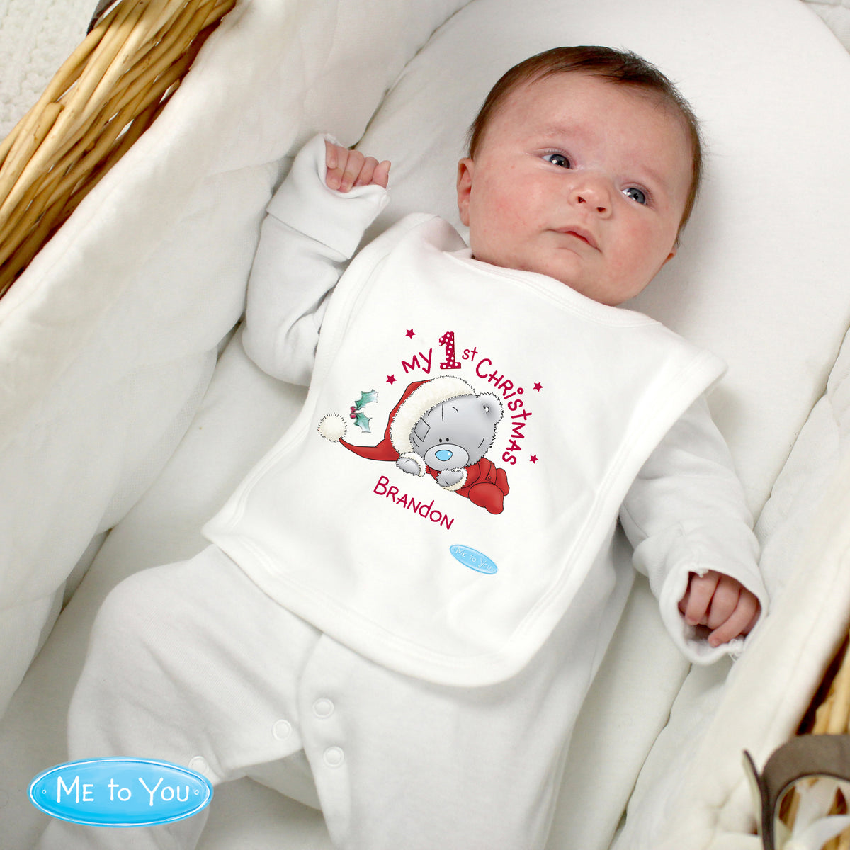 Personalised Me To You My 1st Christmas Bib - Personalise It!