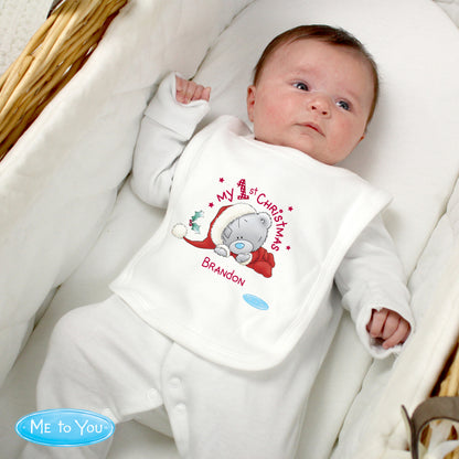 Personalised Me To You My 1st Christmas Bib - Personalise It!