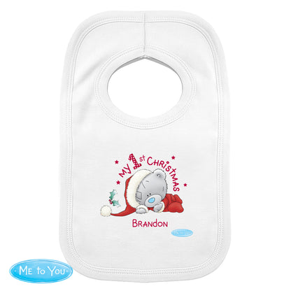 Personalised Me To You My 1st Christmas Bib - Personalise It!