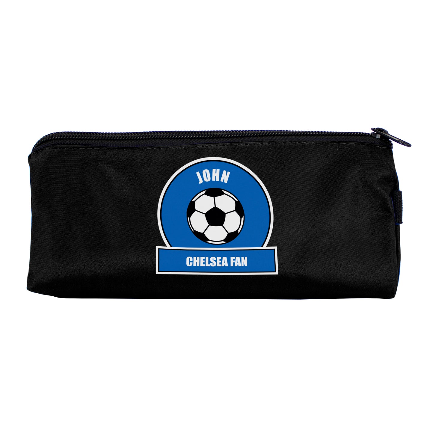 Personalised Dark Blue Football Fan Pencil Case - Personalise It!